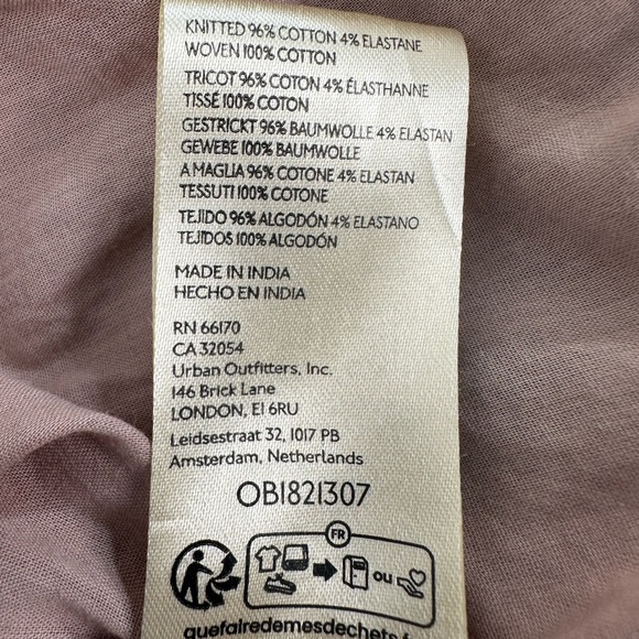 We The Free People Lyrical Tunic Button Front Blouse Flowy Soft Boho Indie Top M - Picture 9 of 11